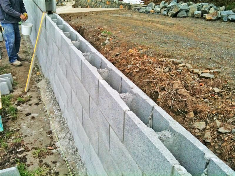 concrete block rebar